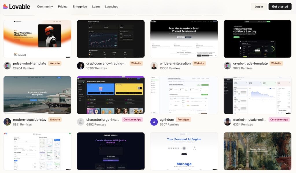 Lovable apps and websites ai builder